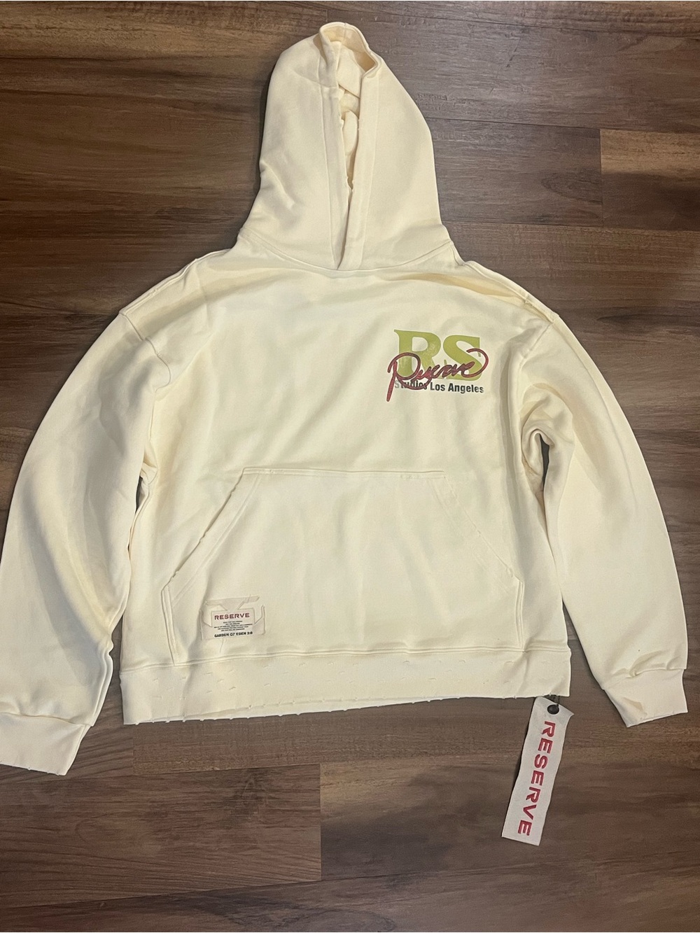 Reserve Los Angeles Graphic Hoodie in Cream